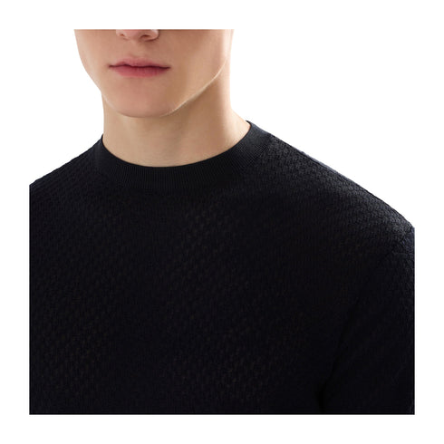 Emporio Armani Maglia Maglia Uomo lavorazione jacquard M P25 - EMPORIO ARMANIEM001572AF14851 - FB076 - M - Francavilla Moda